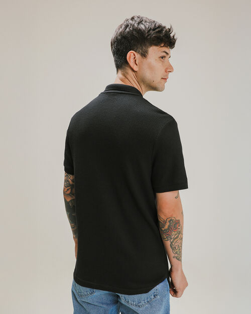 Polo Negra Fit Slim